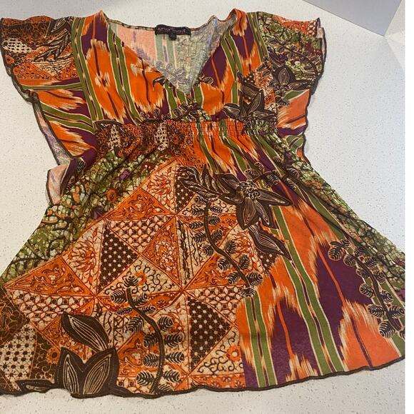 Almost Favors Women's Blouse Size Large Multicolor - Picture 1 of 4